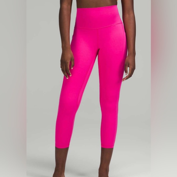 lululemon athletica Pants - Lululemon Align 25” inseam Sonic Pink high rise leggings size 12
